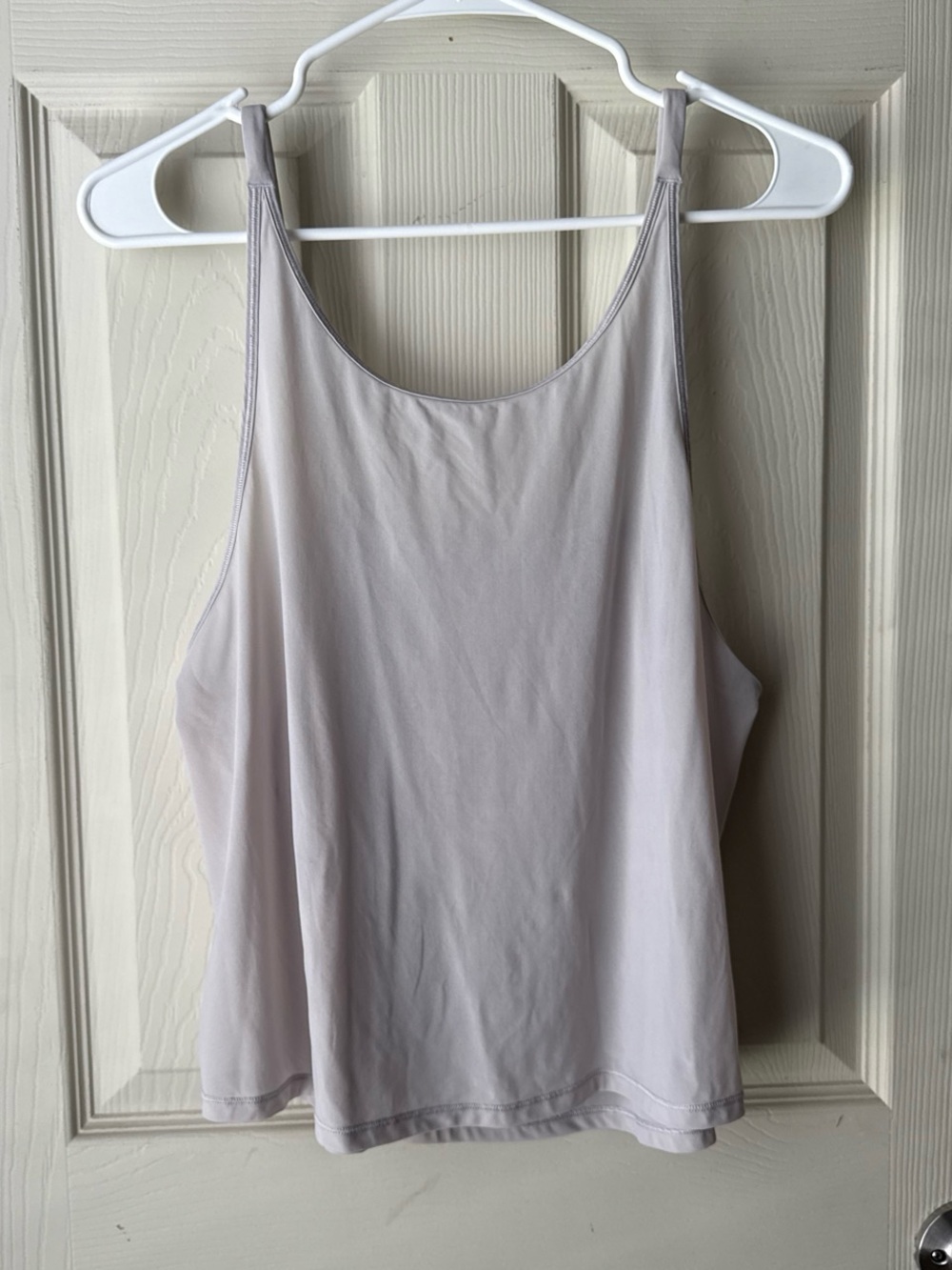 lululemon athletica Light Gray Scoop-Neck Active Tank